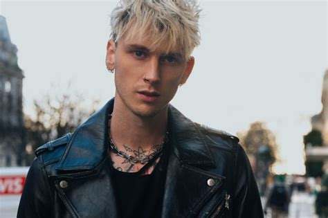 Machine Gun Kelly puts his penis in a sock for a photoshoot